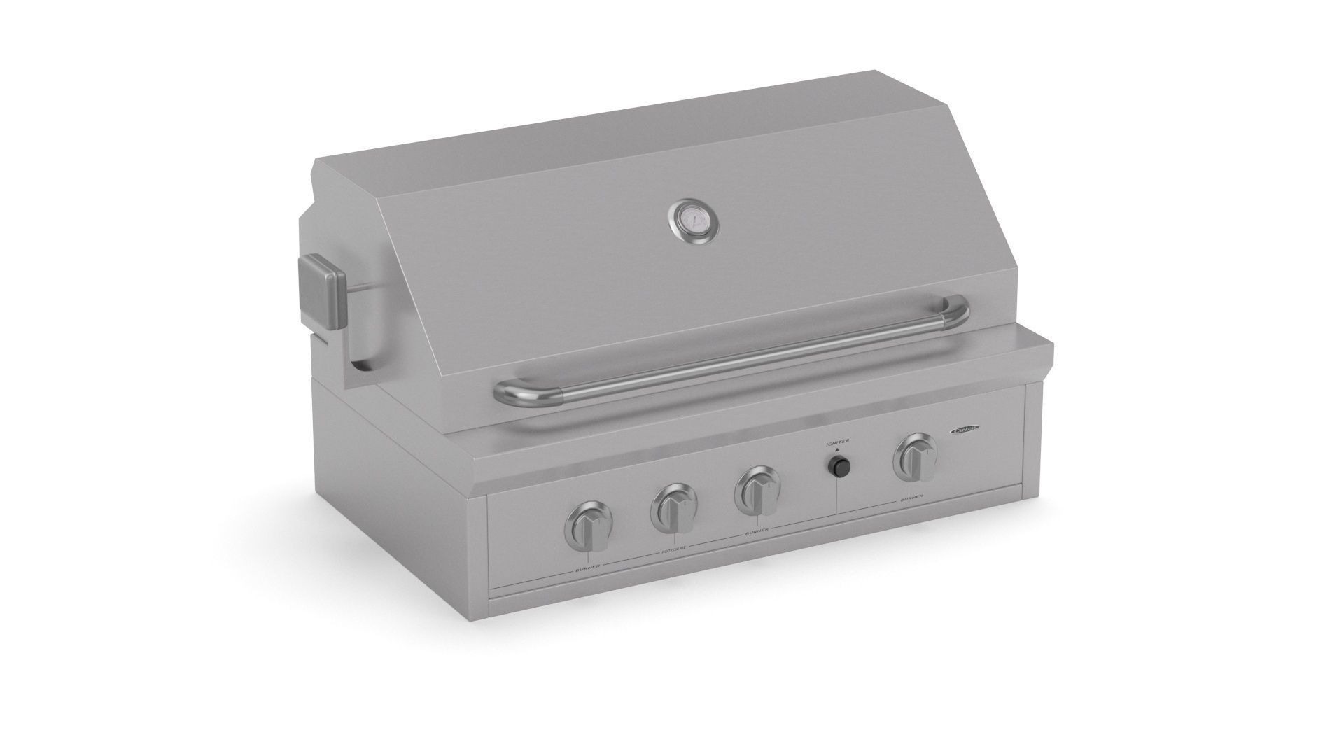 Capital Solid Flat Plate Pro36Rbi Open Grill BBQ 3D model_18