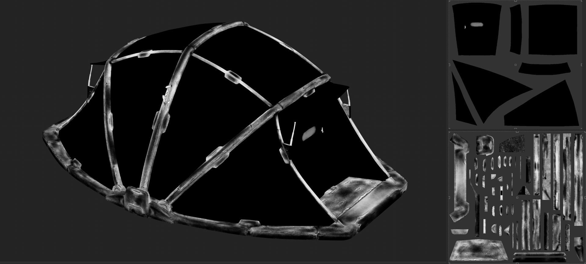 Military Camping Sci-Fi Modern Camp Low-Poly PBR 3d model Low-poly 3D model_17