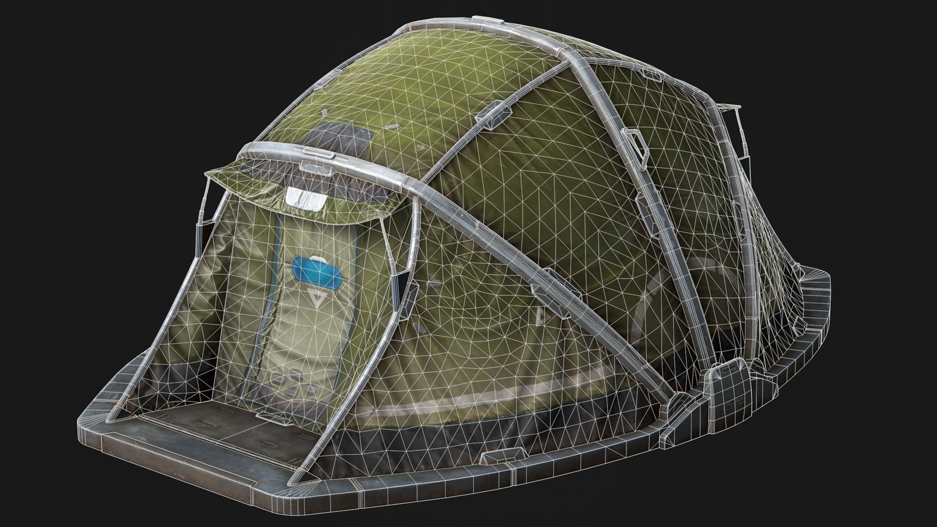 Military Camping Sci-Fi Modern Camp Low-Poly PBR 3d model Low-poly 3D model_9