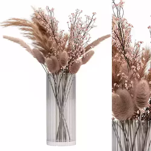 Decorative pampas bouquet