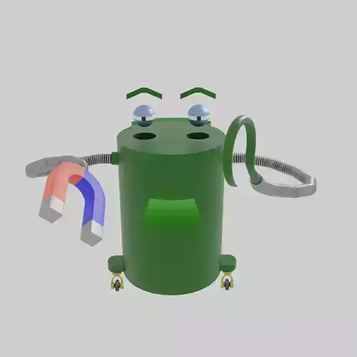 Arik the robot Low-poly 3D model