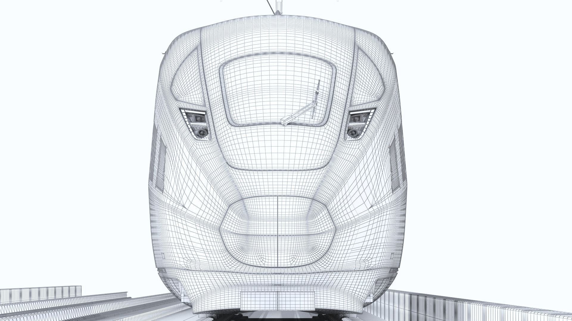 CR400AF Fuxing EMU China High Speed Rail 3D model_11