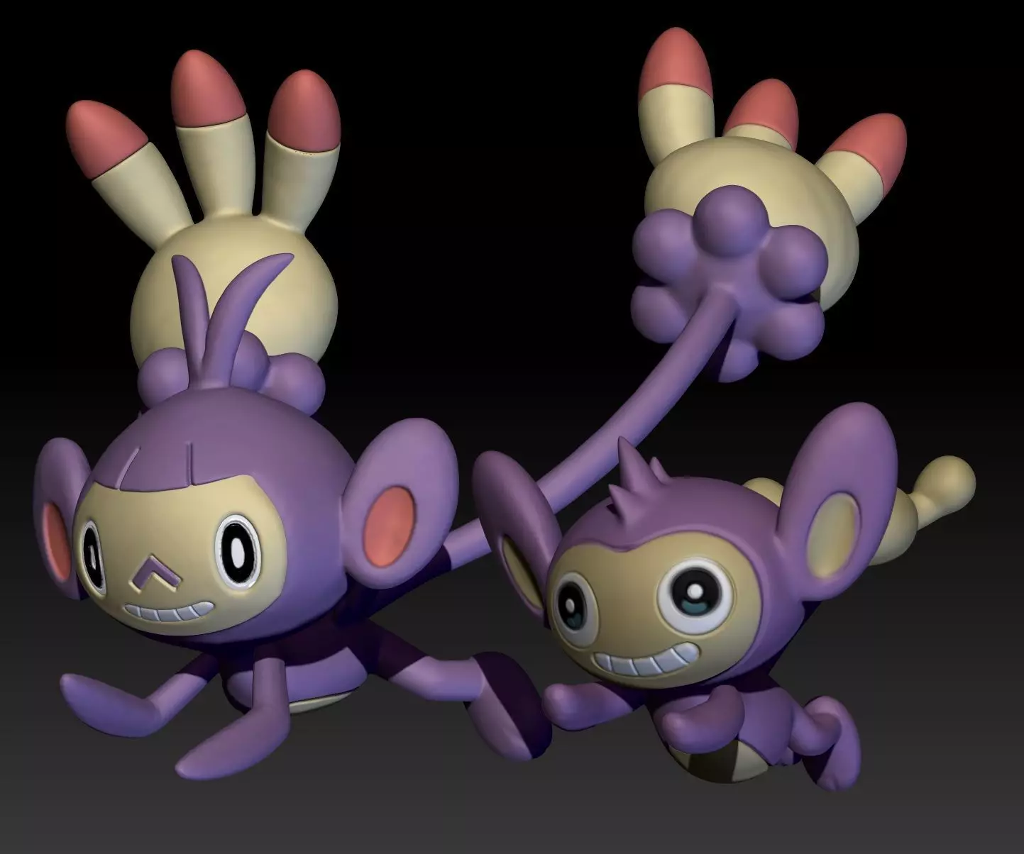 Pokemon Aipom Ambipom 3D print model_0