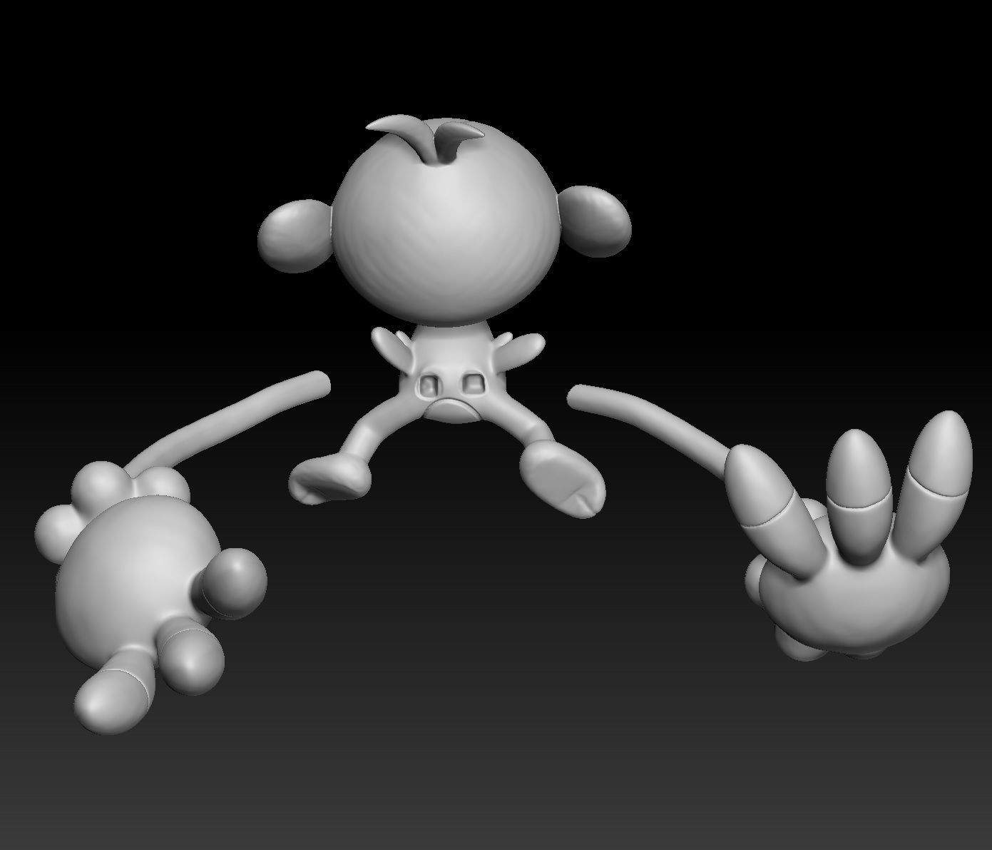 Pokemon Aipom Ambipom 3D print model_4