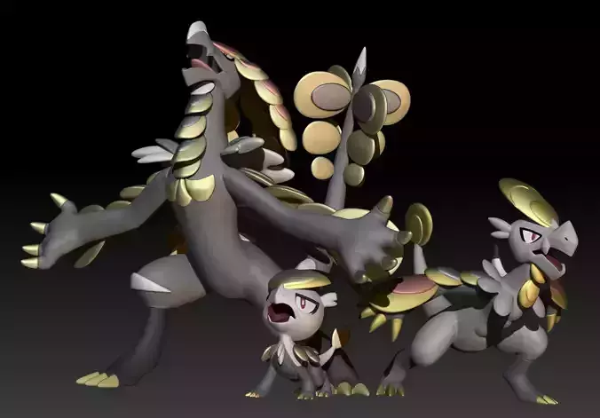 Pokemon Jangmo-o Hakamo-o Kommo-o