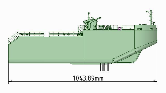 Detachable icebreaking bow  Self propelled for Tug Boat 32 3D print model_6