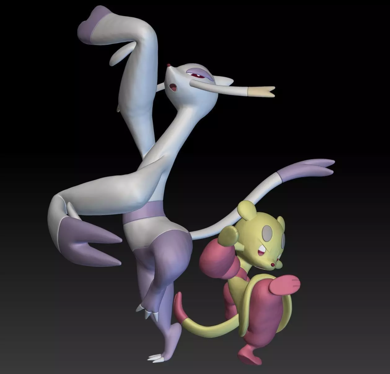 Pokemon Mienfoo Mienshao 3D print model_0