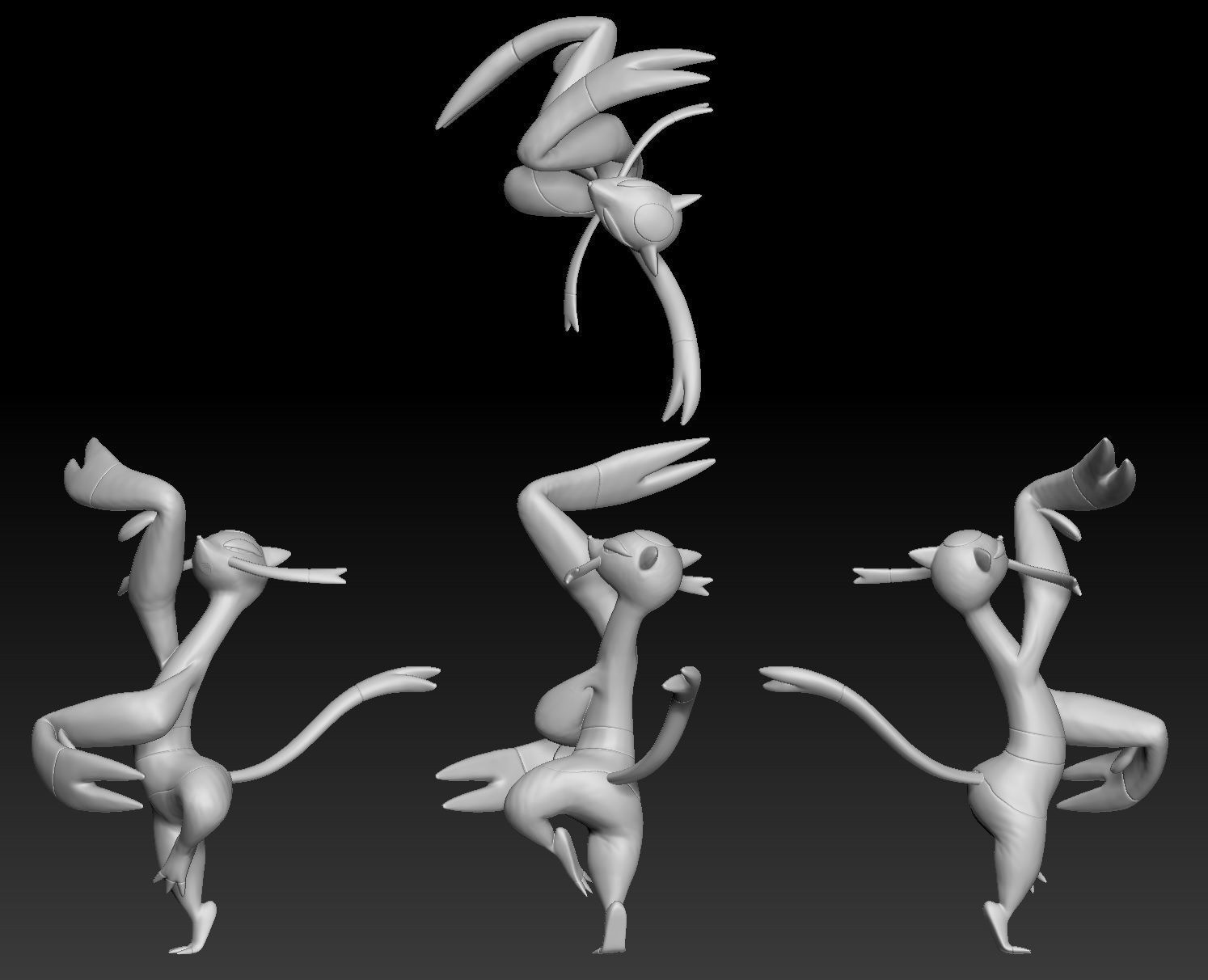 Pokemon Mienfoo Mienshao 3D print model_2