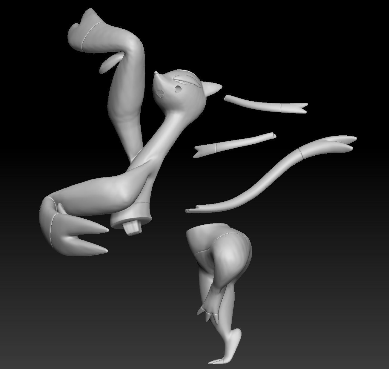 Pokemon Mienfoo Mienshao 3D print model_4