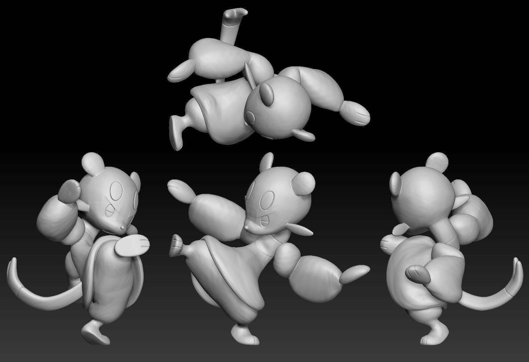 Pokemon Mienfoo Mienshao 3D print model_1