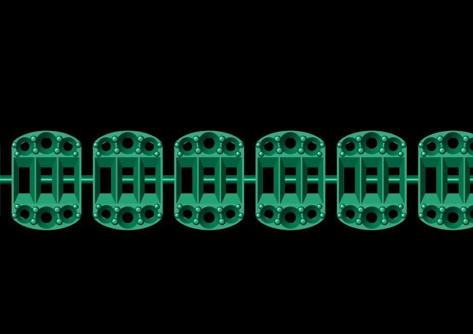 EMRALD Bracelet 3D print model_19