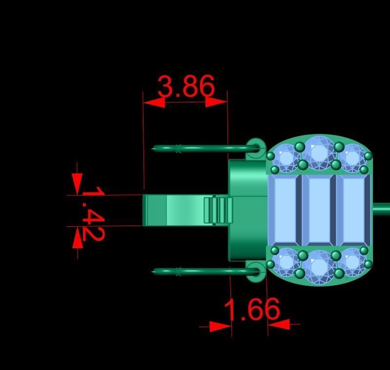 EMRALD Bracelet 3D print model_8