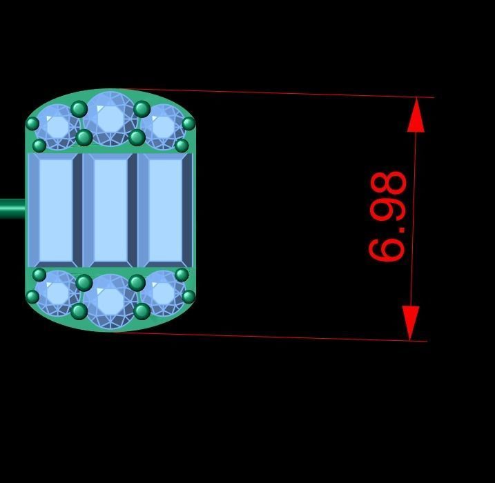 EMRALD Bracelet 3D print model_5