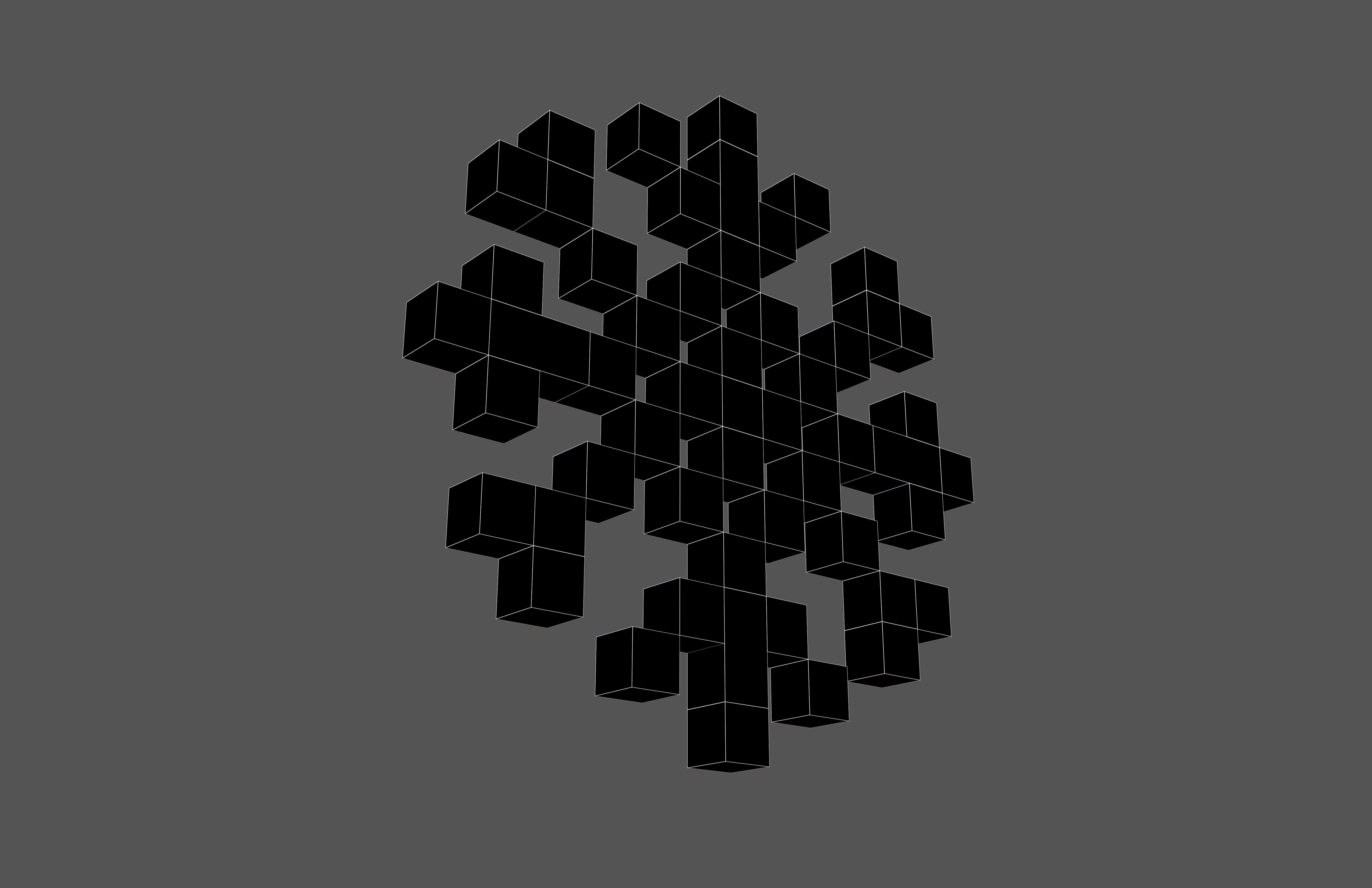 Pixel Snowflake v1 004 Low-poly 3D model_7