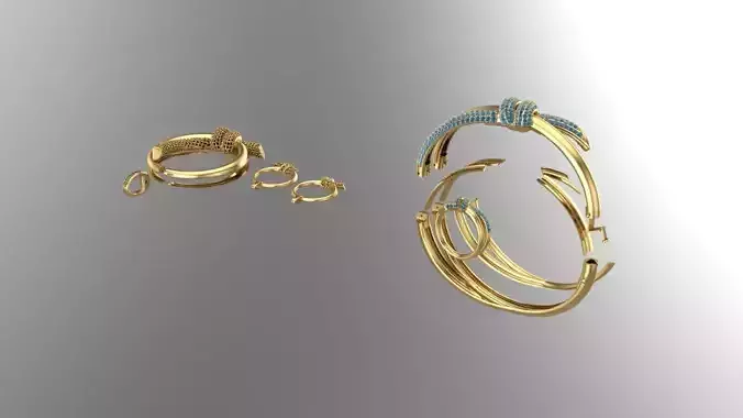 Hollow jewelry service sailor knot model