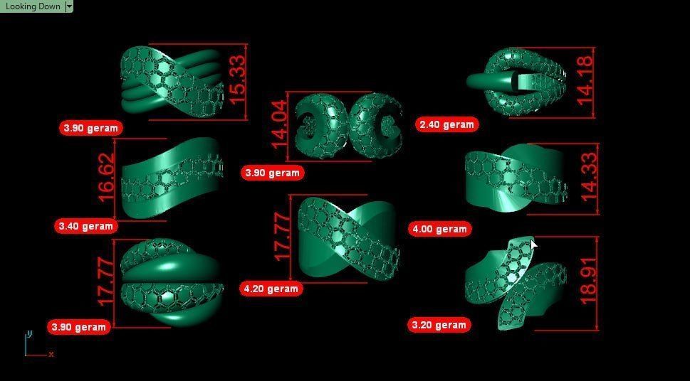 8  fusion gold ring 3D print model_3