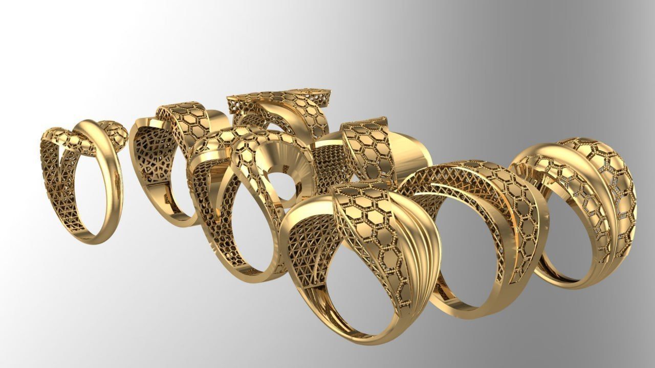 8  fusion gold ring 3D print model_2