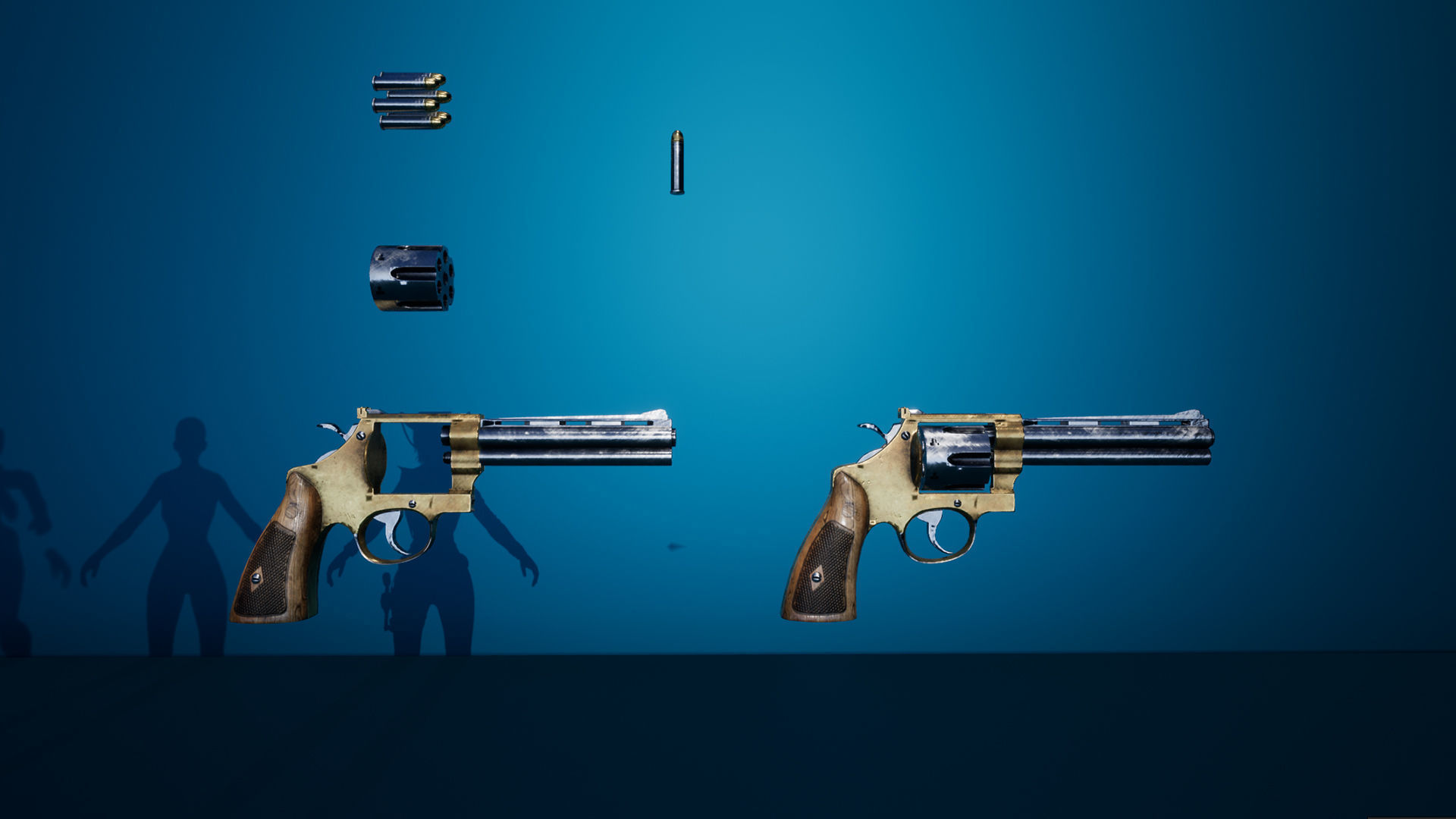 Cowboy Sheriff Girl Modular Low-poly 3D model_15