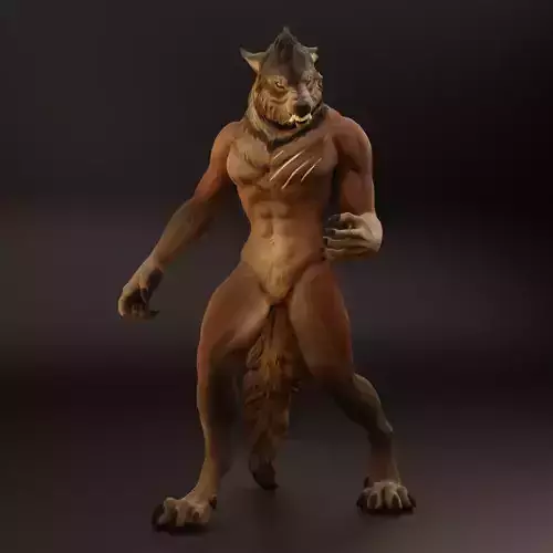 Grim the Werewolf 3D print model