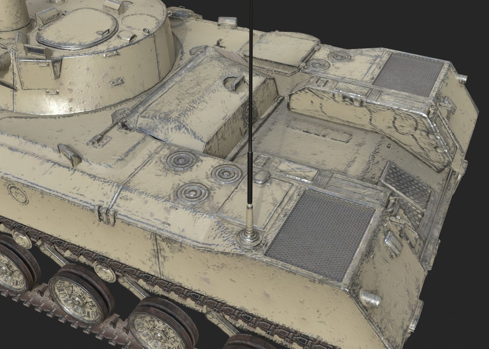 5 coatings of Russian BMD-2M airborne infantry fighting vehicle Low-poly 3D model_7