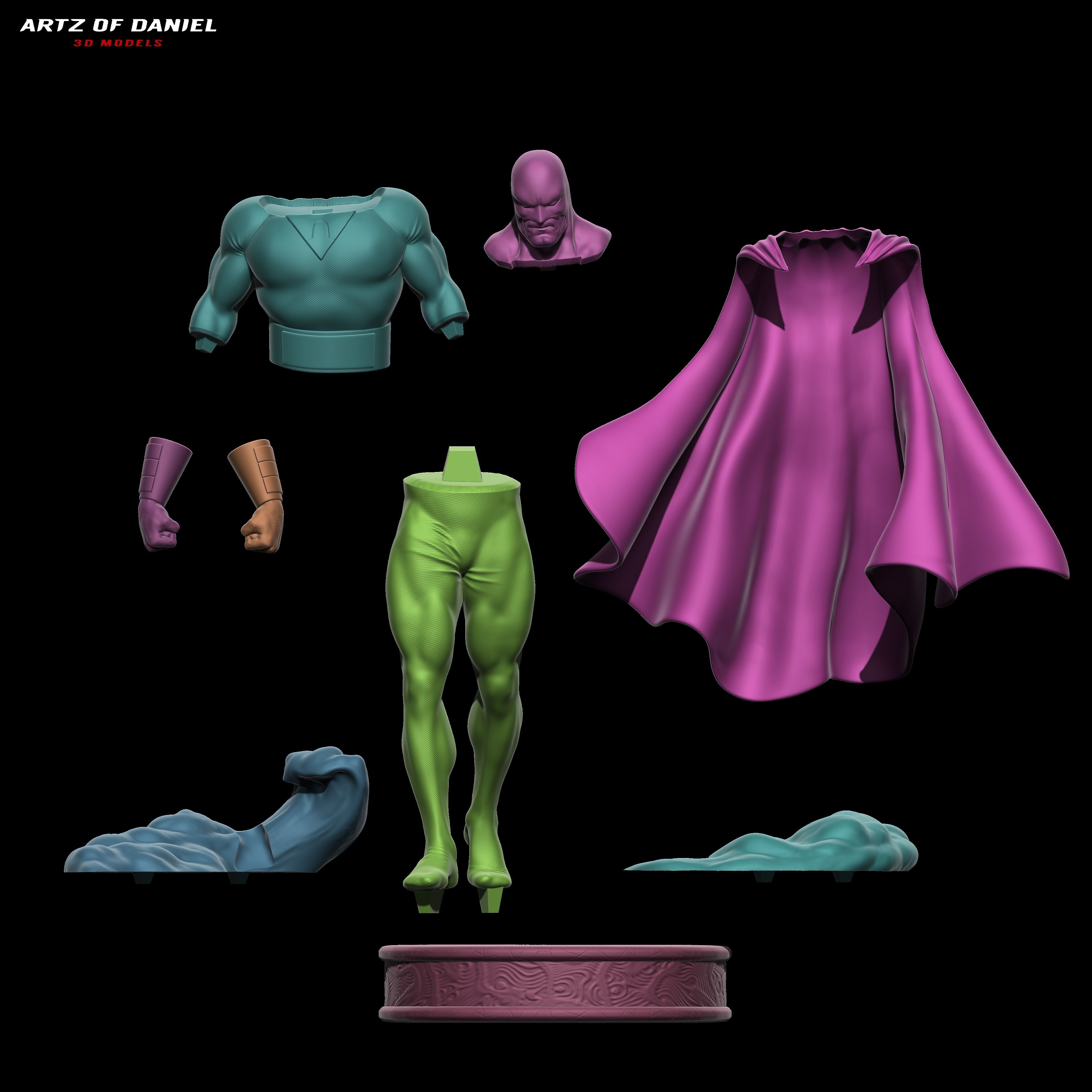 Space Ghost fanart 3D print model_4