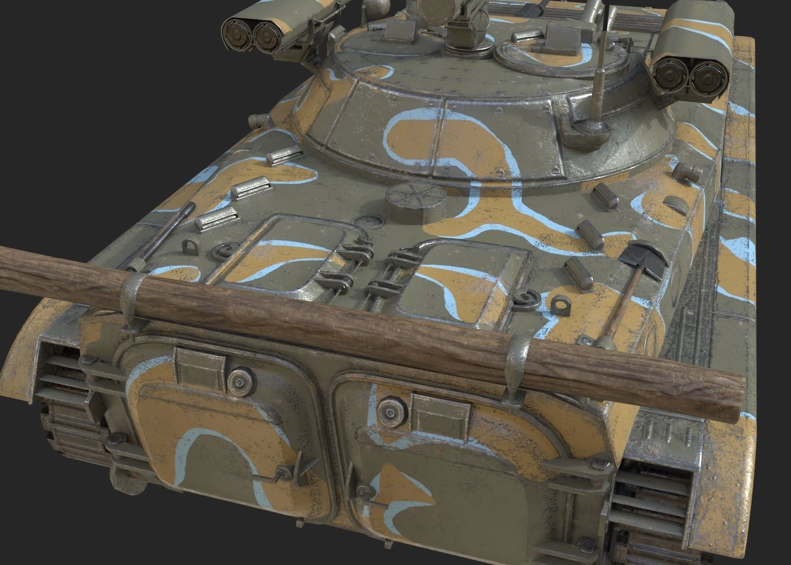 5 coatings of Russian BMP2M BMP-2M infantry fighting vehicle Low-poly 3D model_17