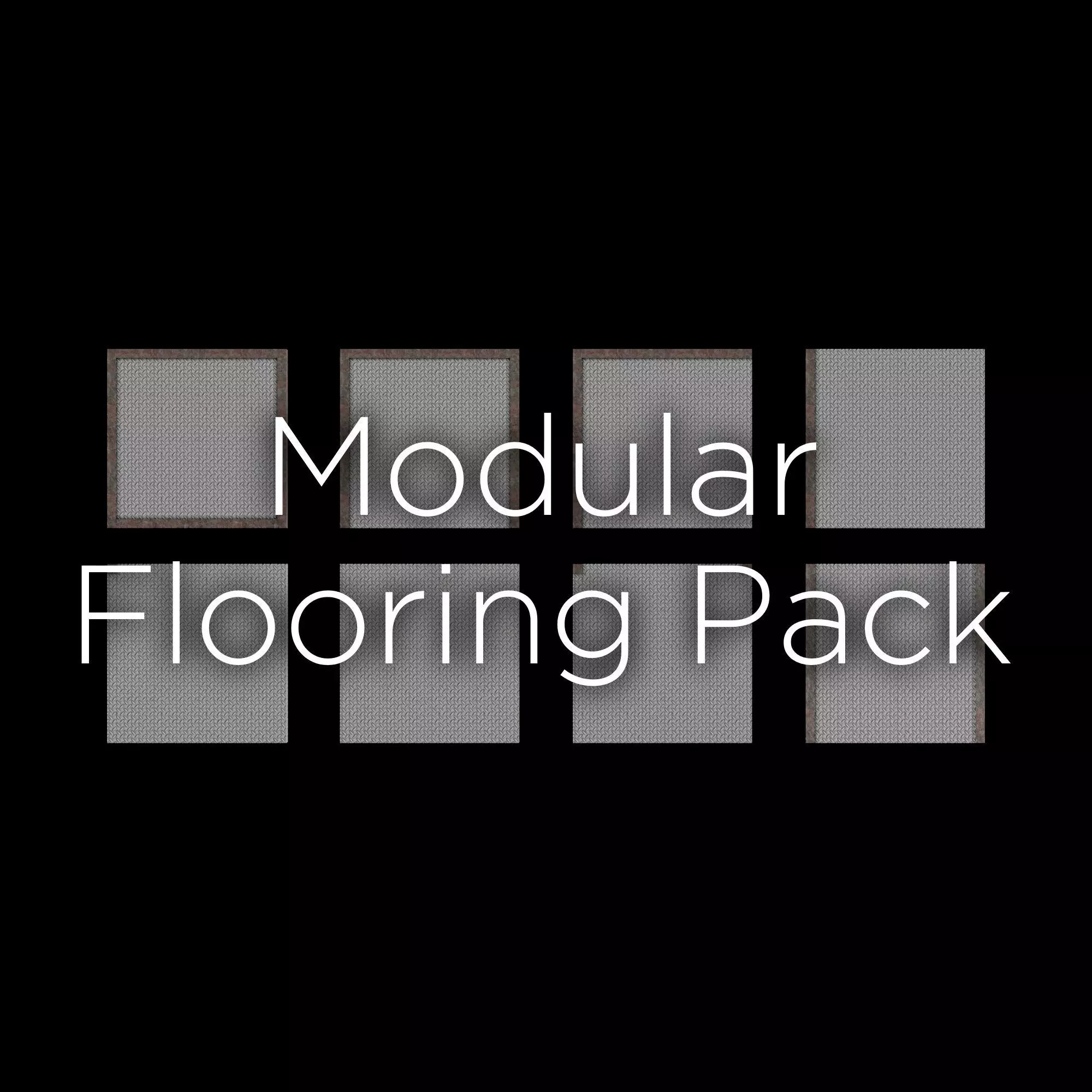Modular Flooring Pack Low-poly 3D model_0