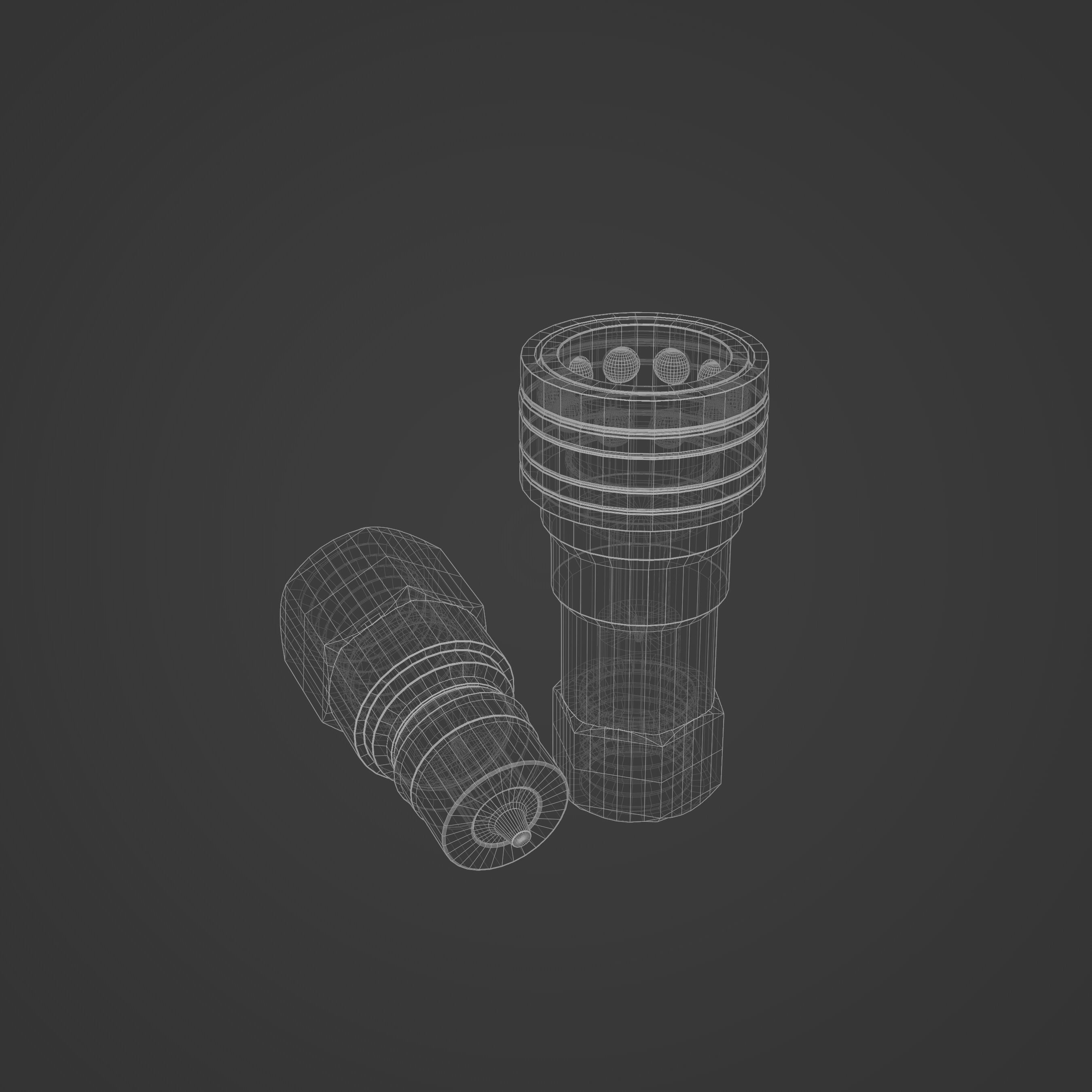 Hydraulic connectors 3D model_2