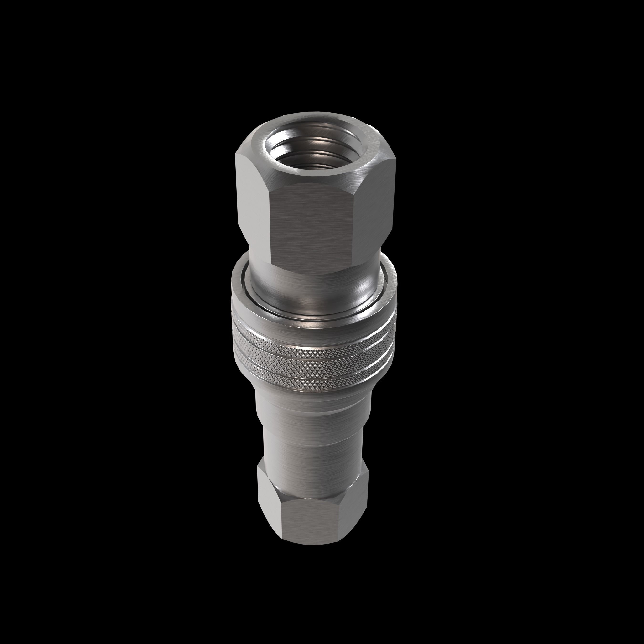 Hydraulic connectors 3D model_1