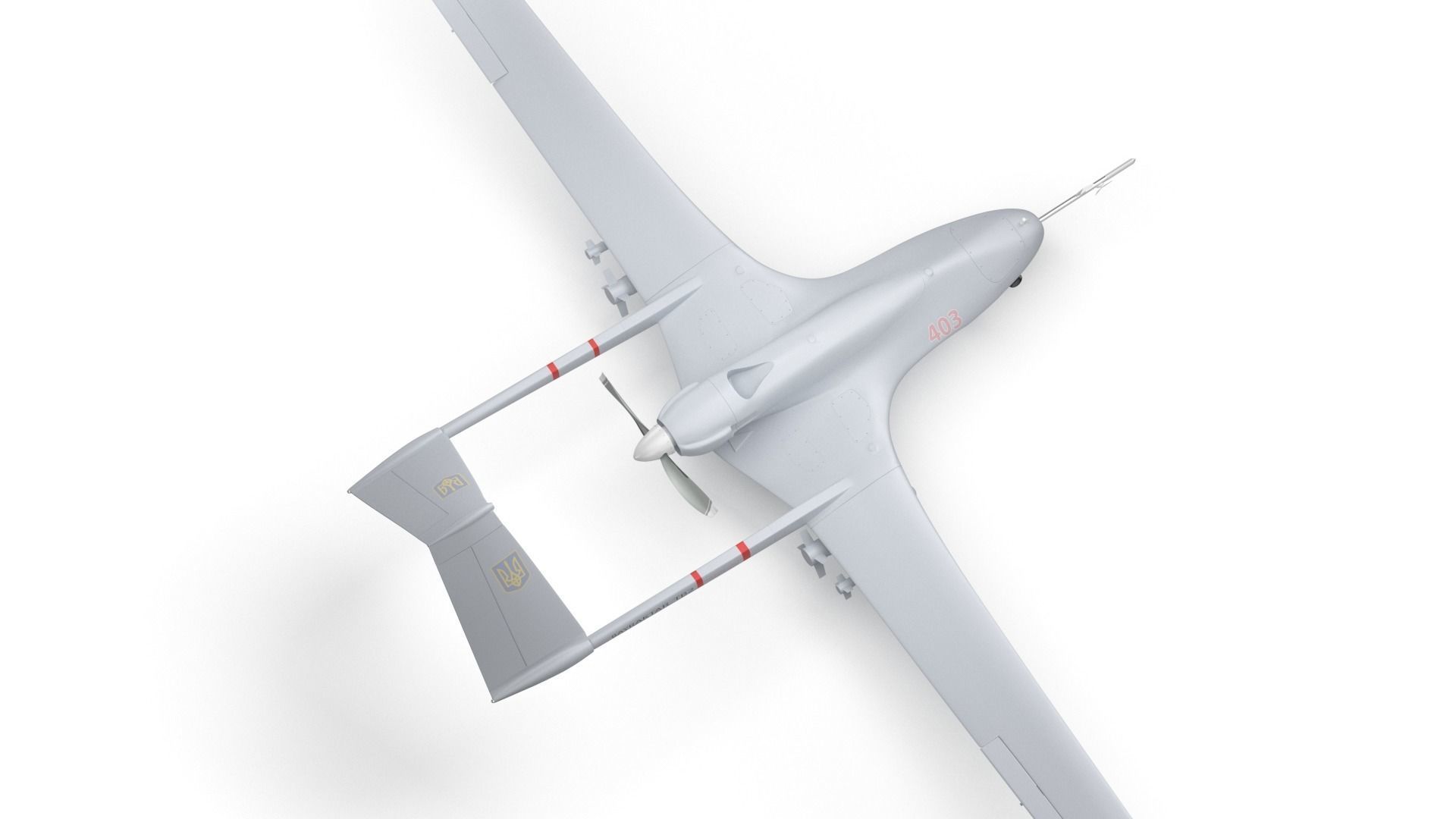 Bayraktar TB2 Ukraines Armed Forces Drone 3D model_10