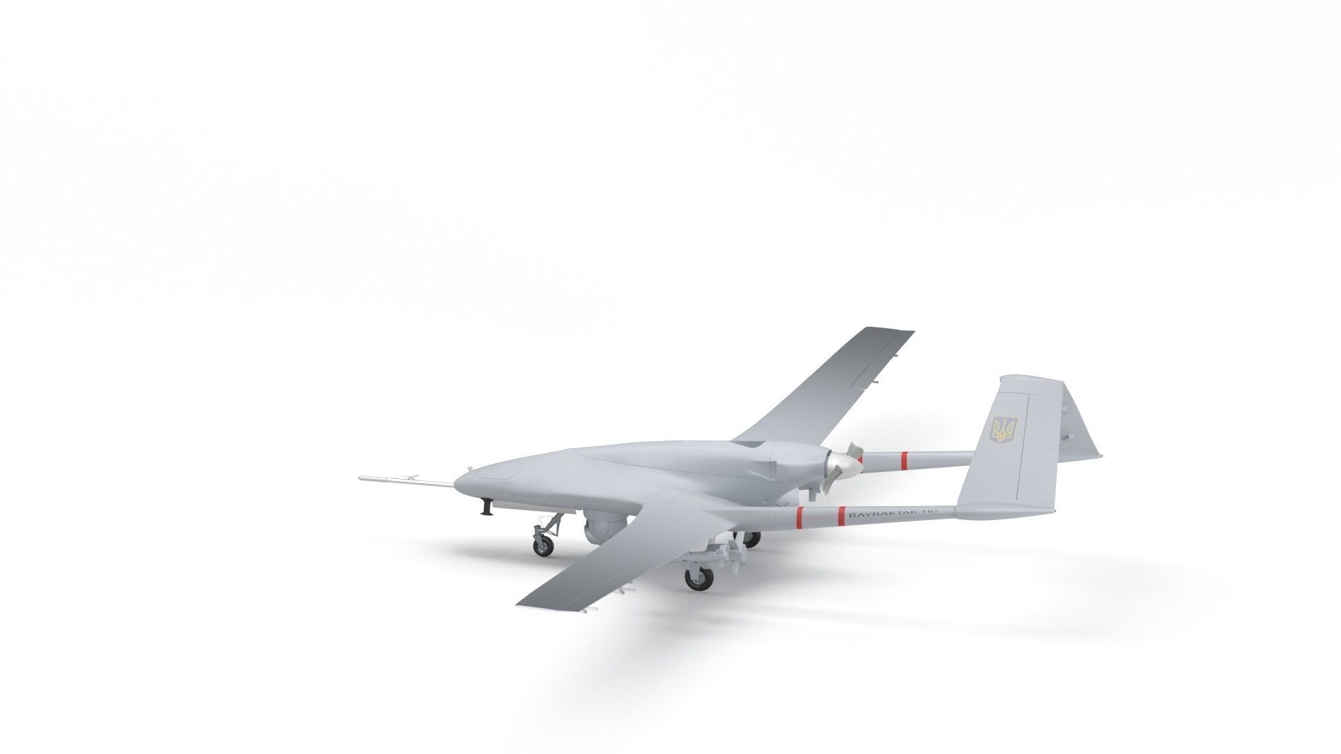 Bayraktar TB2 Ukraines Armed Forces Drone 3D model_35