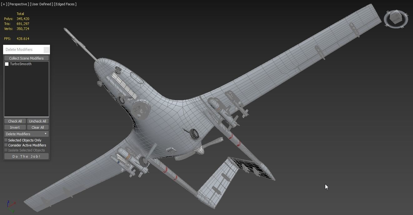 Bayraktar TB2 Ukraines Armed Forces Drone 3D model_8