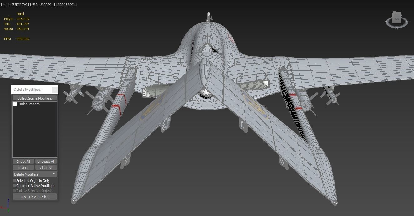 Bayraktar TB2 Ukraines Armed Forces Drone 3D model_5