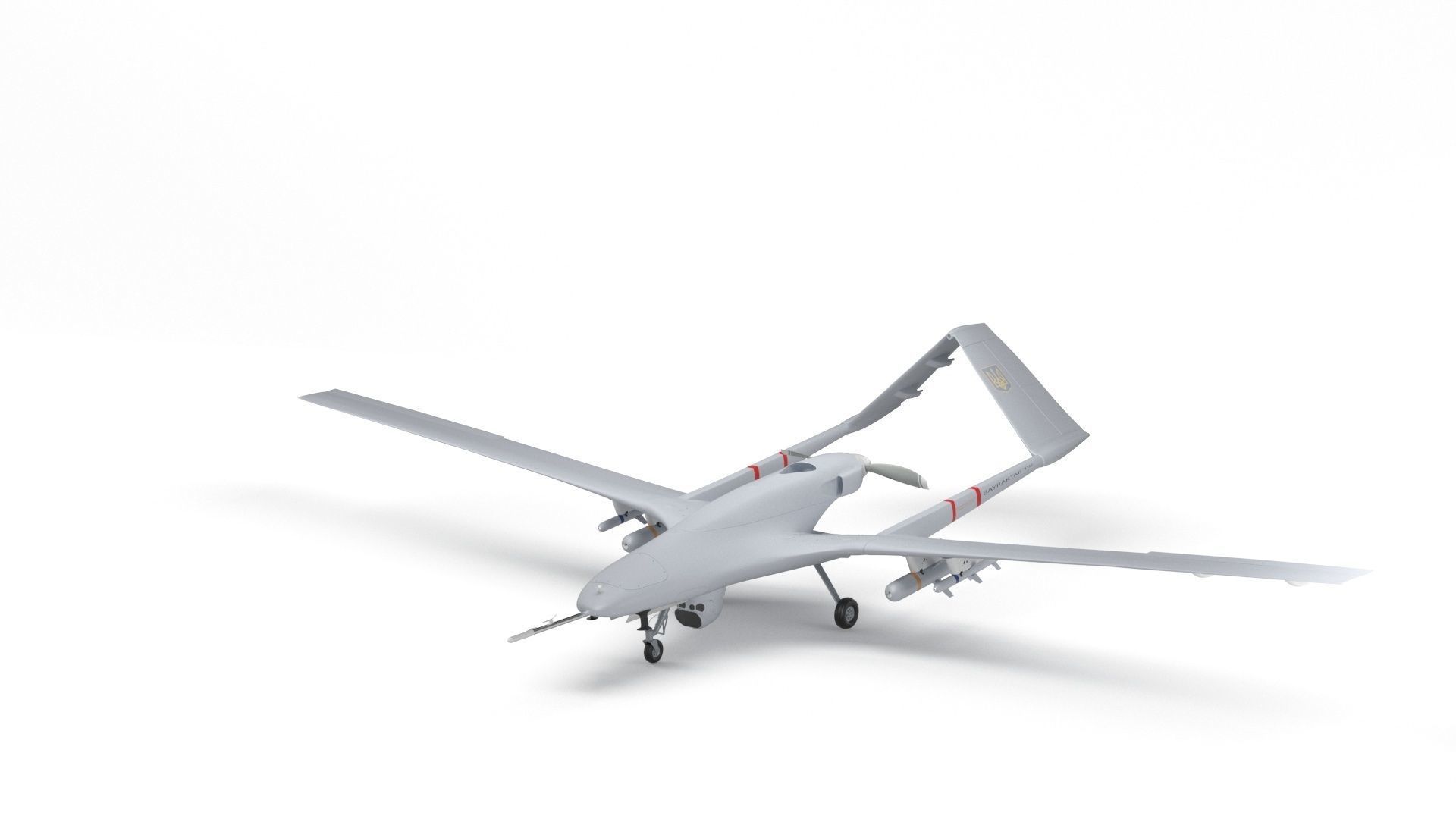 Bayraktar TB2 Ukraines Armed Forces Drone 3D model_40