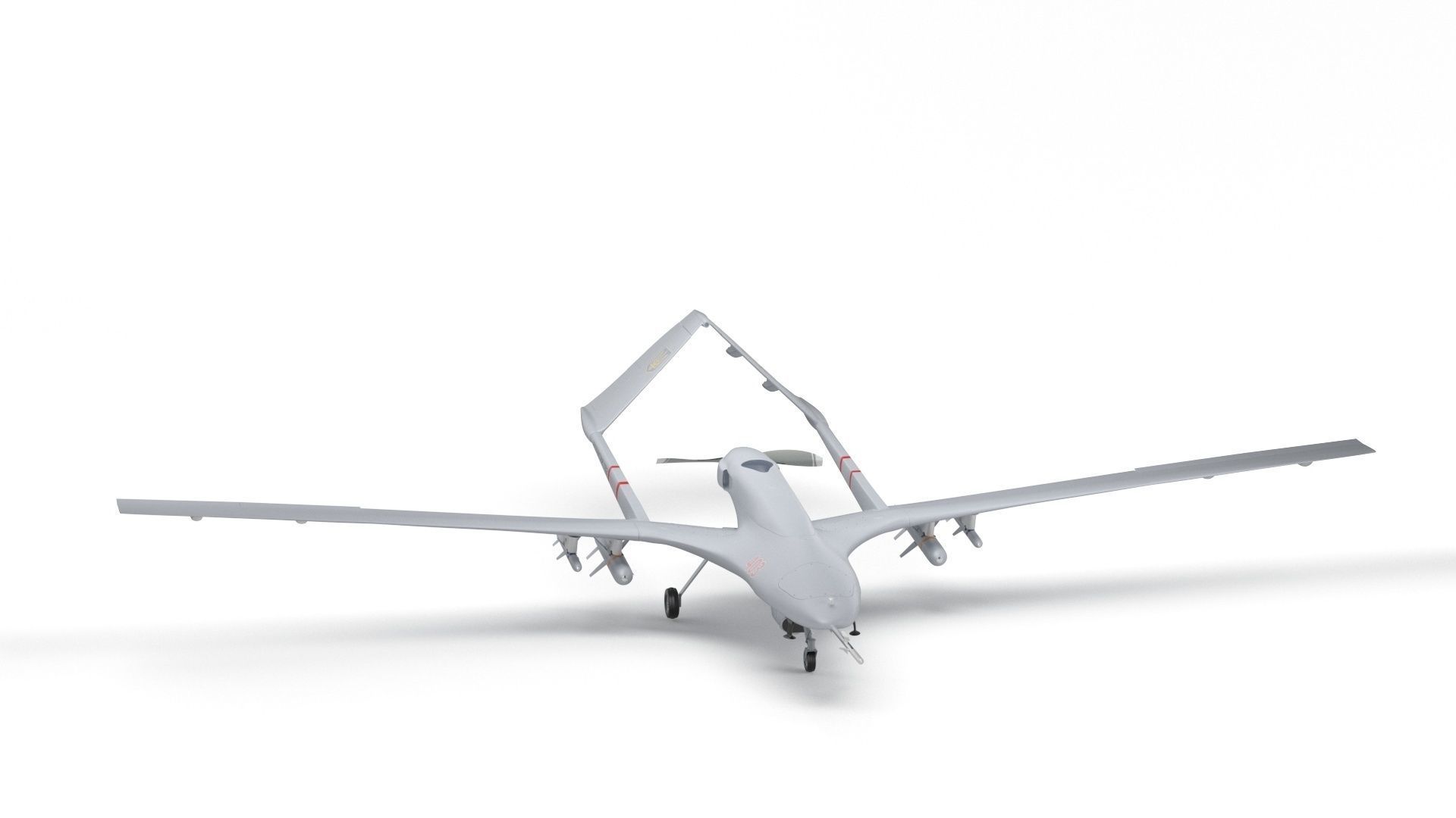 Bayraktar TB2 Ukraines Armed Forces Drone 3D model_26