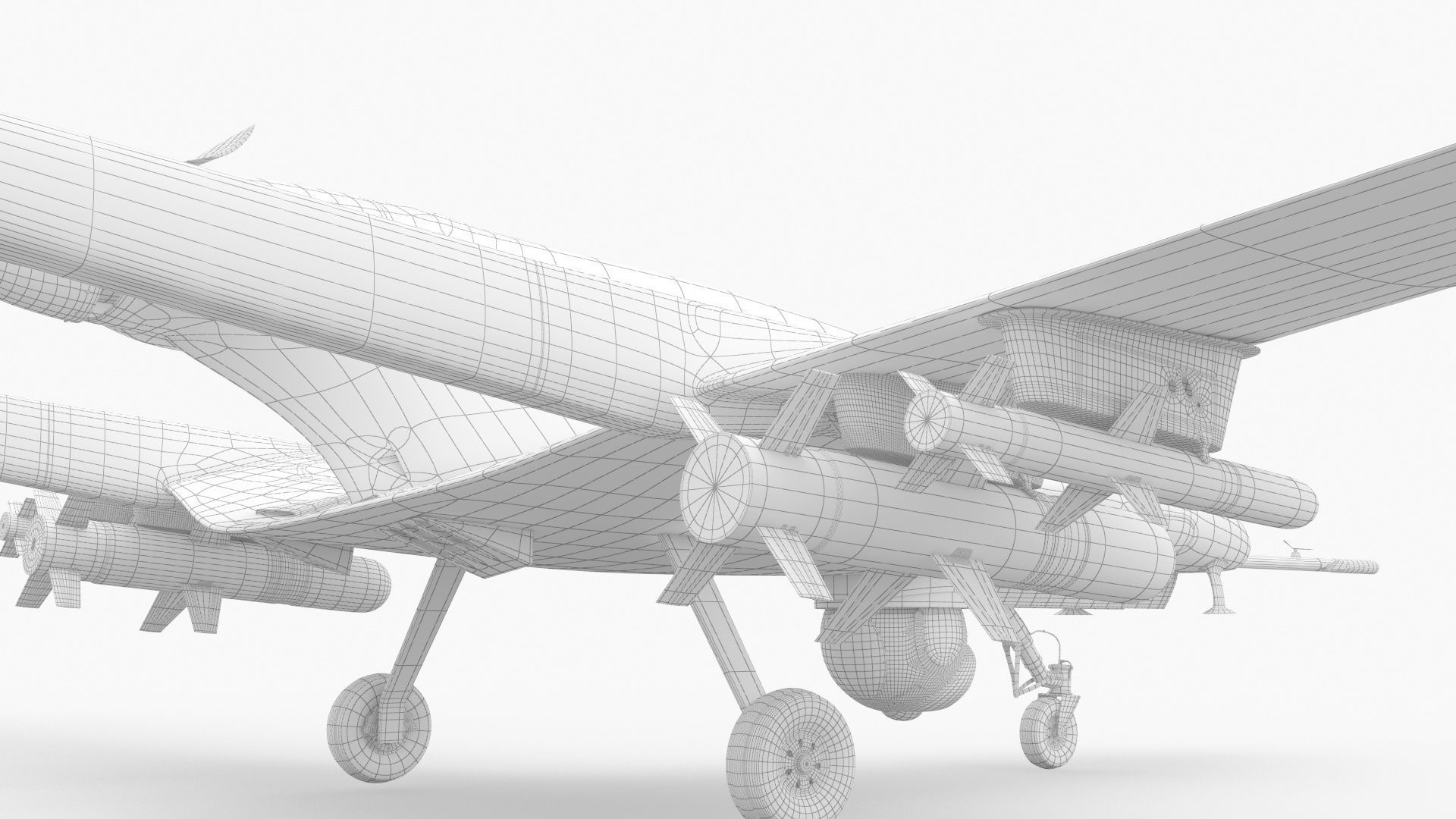 Bayraktar TB2 Ukraines Armed Forces Drone 3D model_19