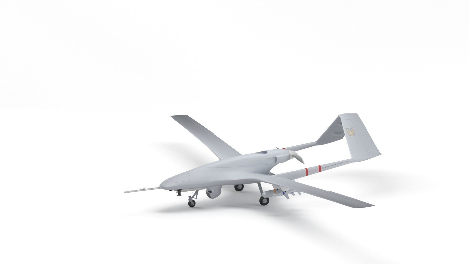 Bayraktar TB2 Ukraines Armed Forces Drone 3D model_37