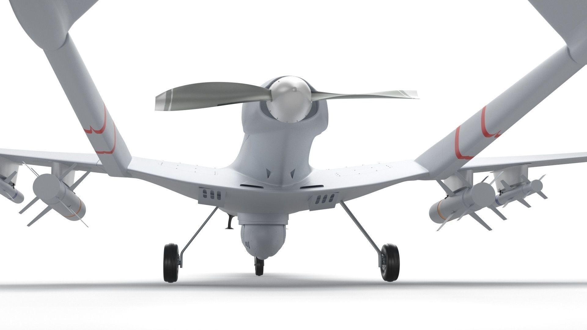 Bayraktar TB2 Ukraines Armed Forces Drone 3D model_12