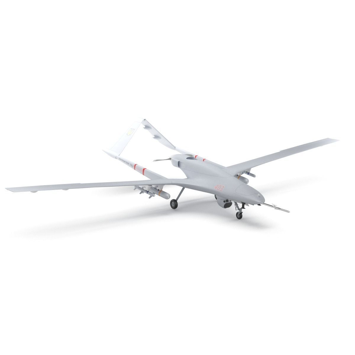 Bayraktar TB2 Ukraines Armed Forces Drone 3D model_43