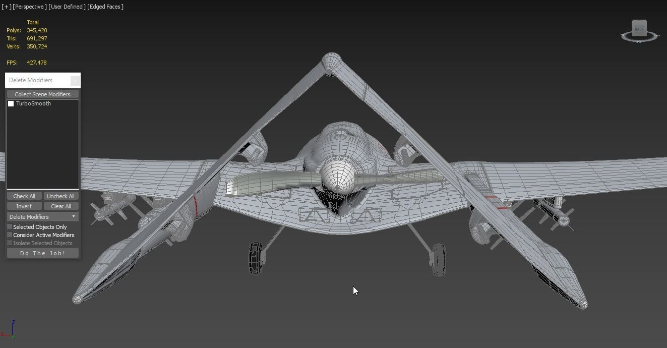 Bayraktar TB2 Ukraines Armed Forces Drone 3D model_9