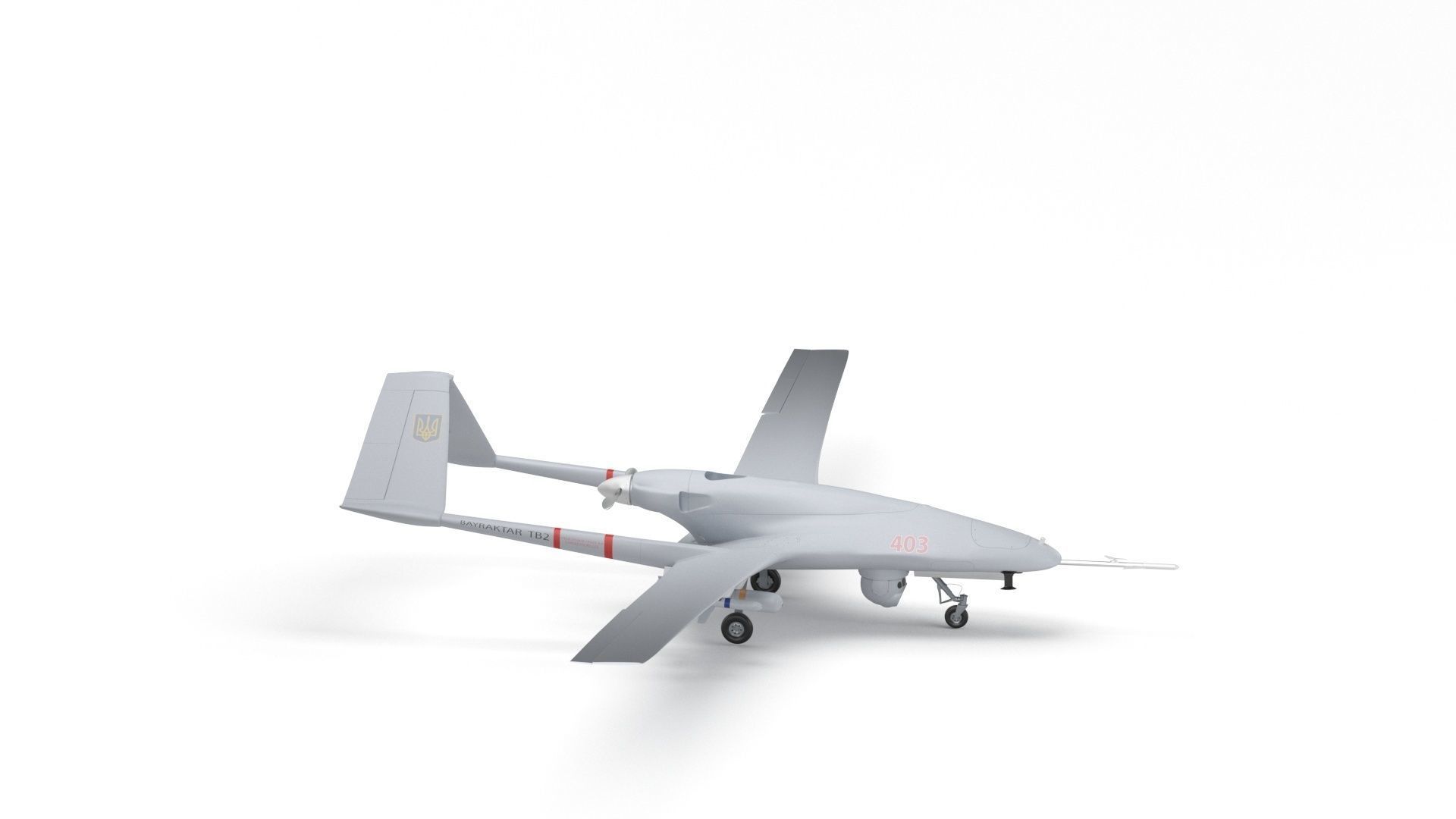 Bayraktar TB2 Ukraines Armed Forces Drone 3D model_29