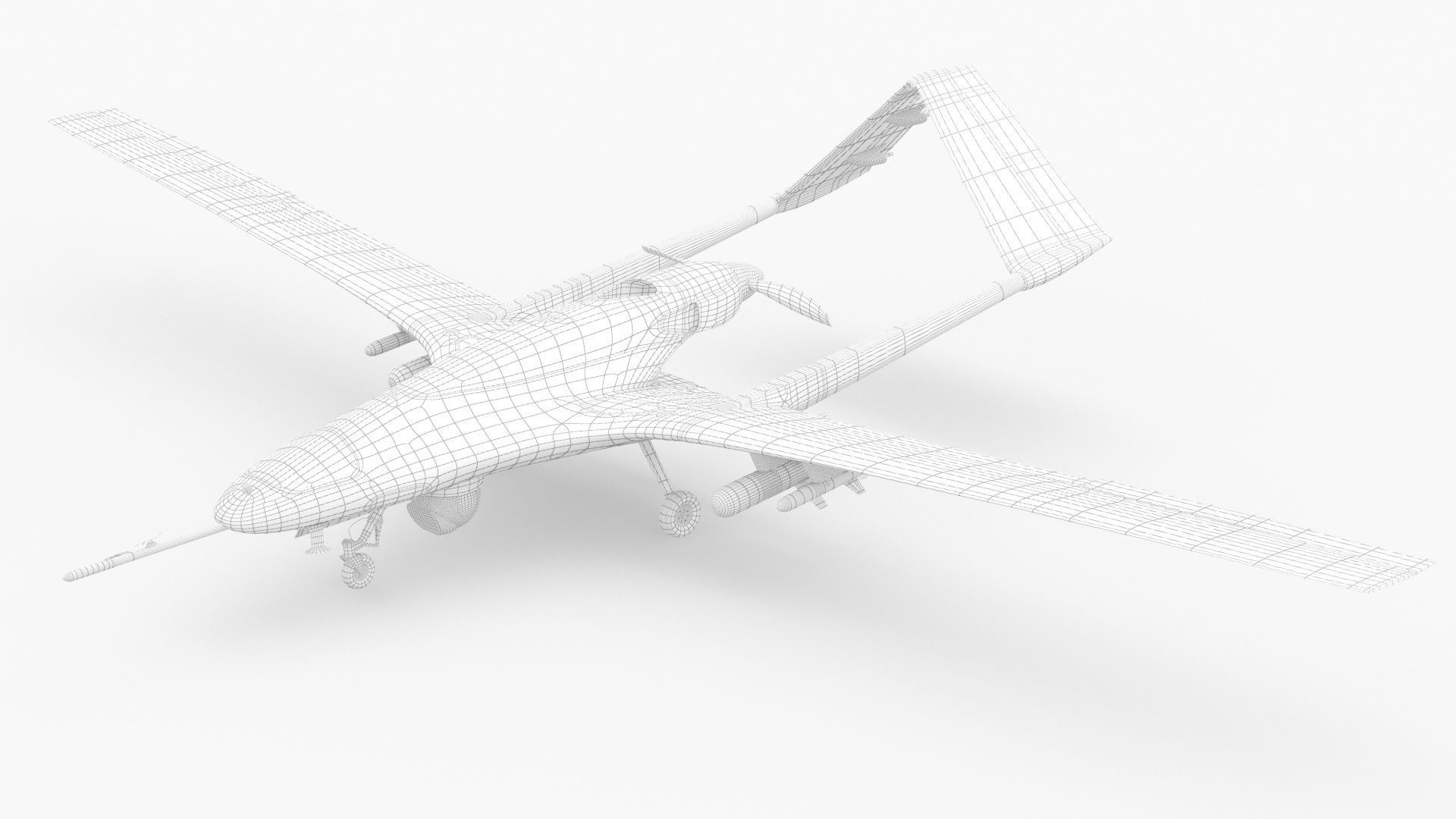 Bayraktar TB2 Ukraines Armed Forces Drone 3D model_42