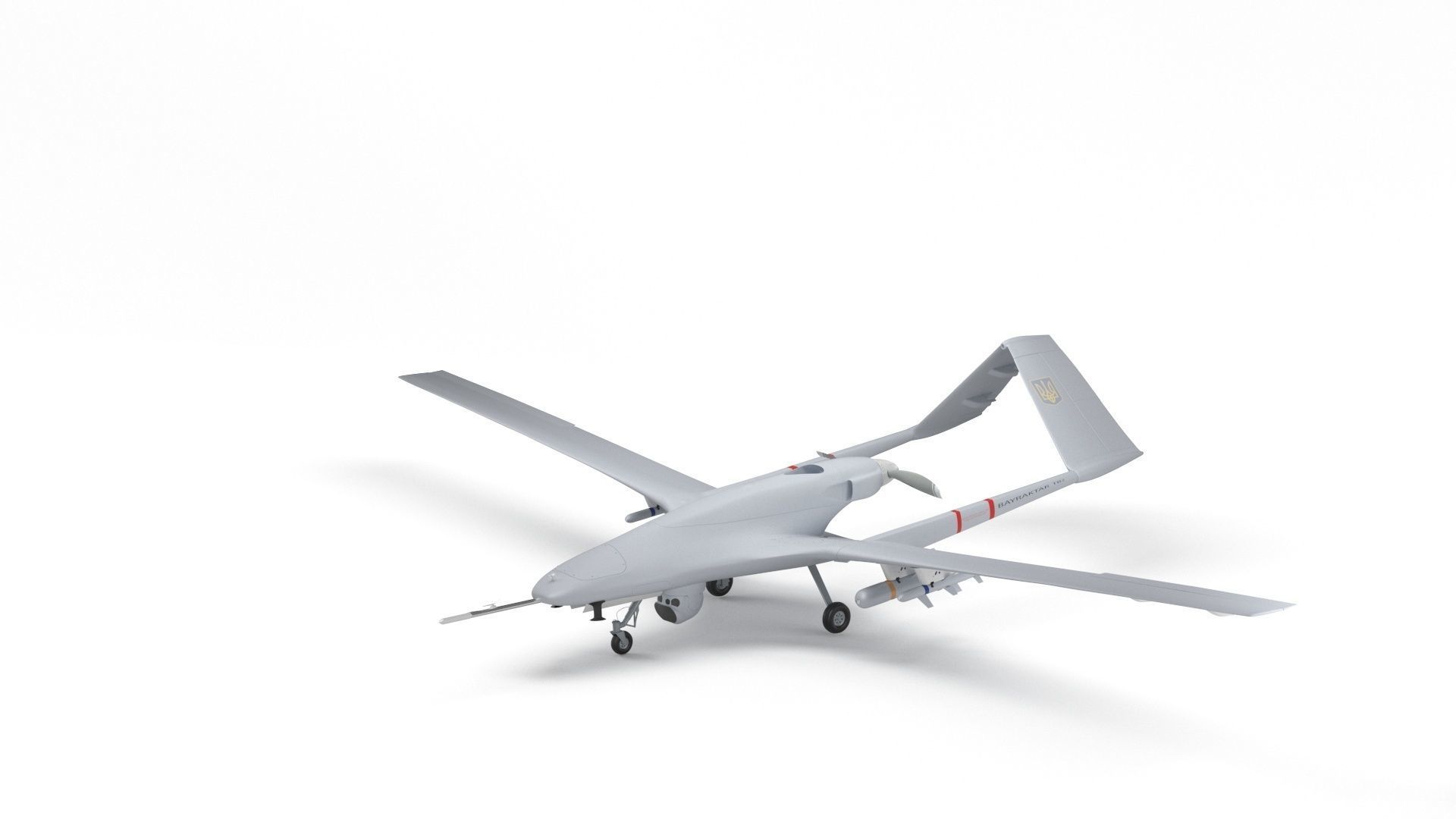 Bayraktar TB2 Ukraines Armed Forces Drone 3D model_38