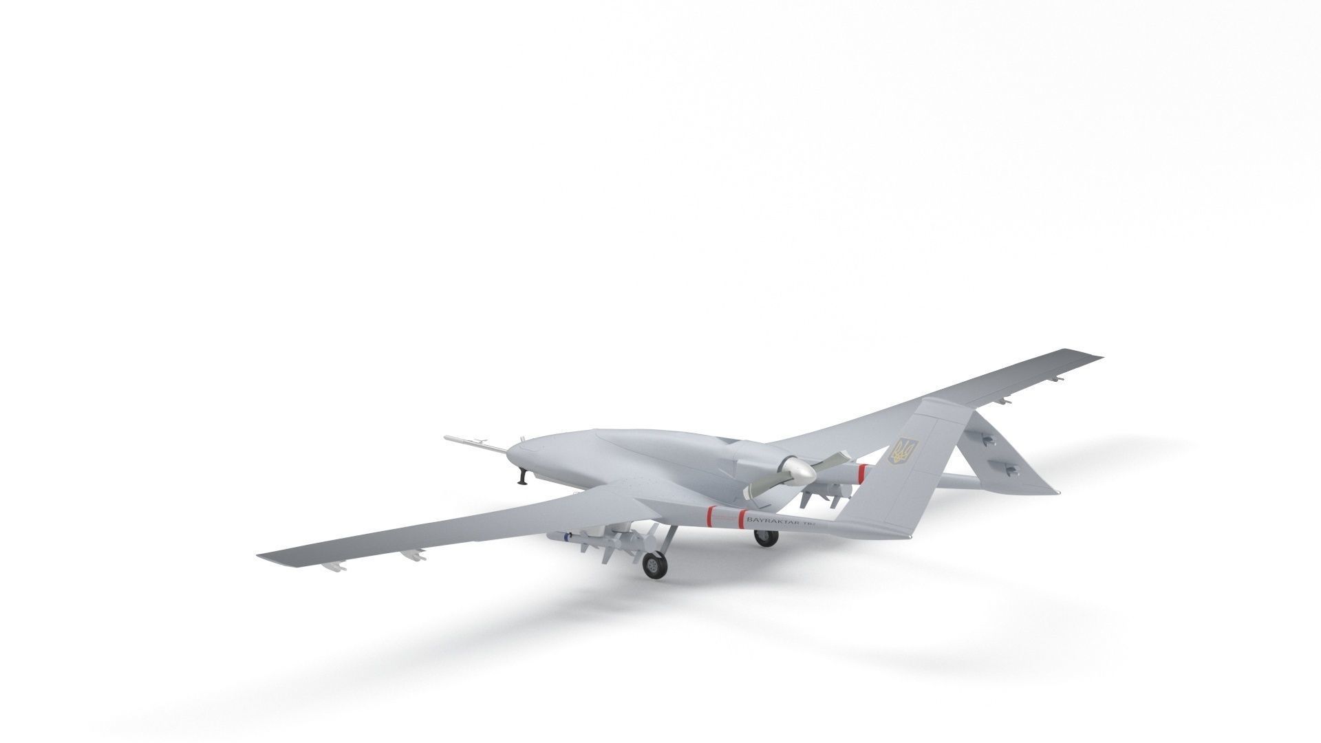 Bayraktar TB2 Ukraines Armed Forces Drone 3D model_34