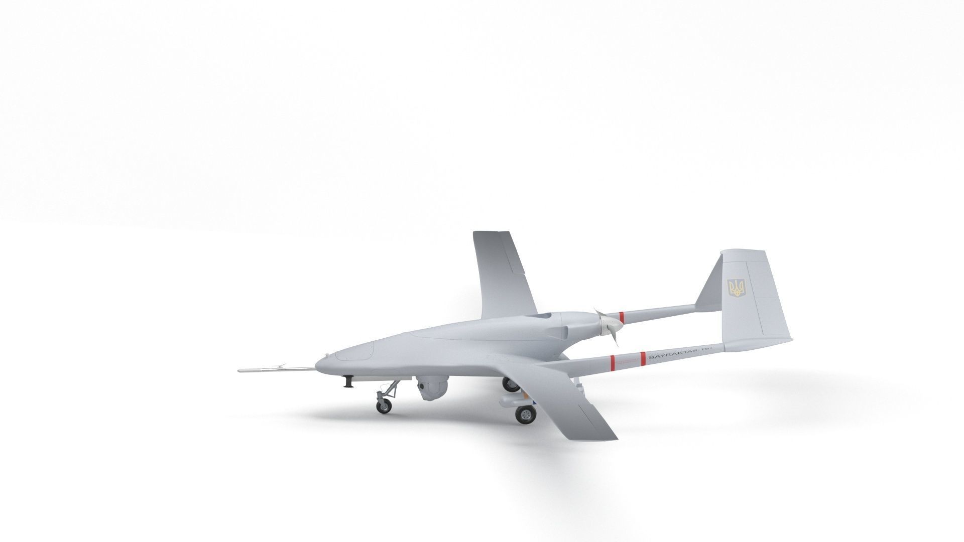 Bayraktar TB2 Ukraines Armed Forces Drone 3D model_36