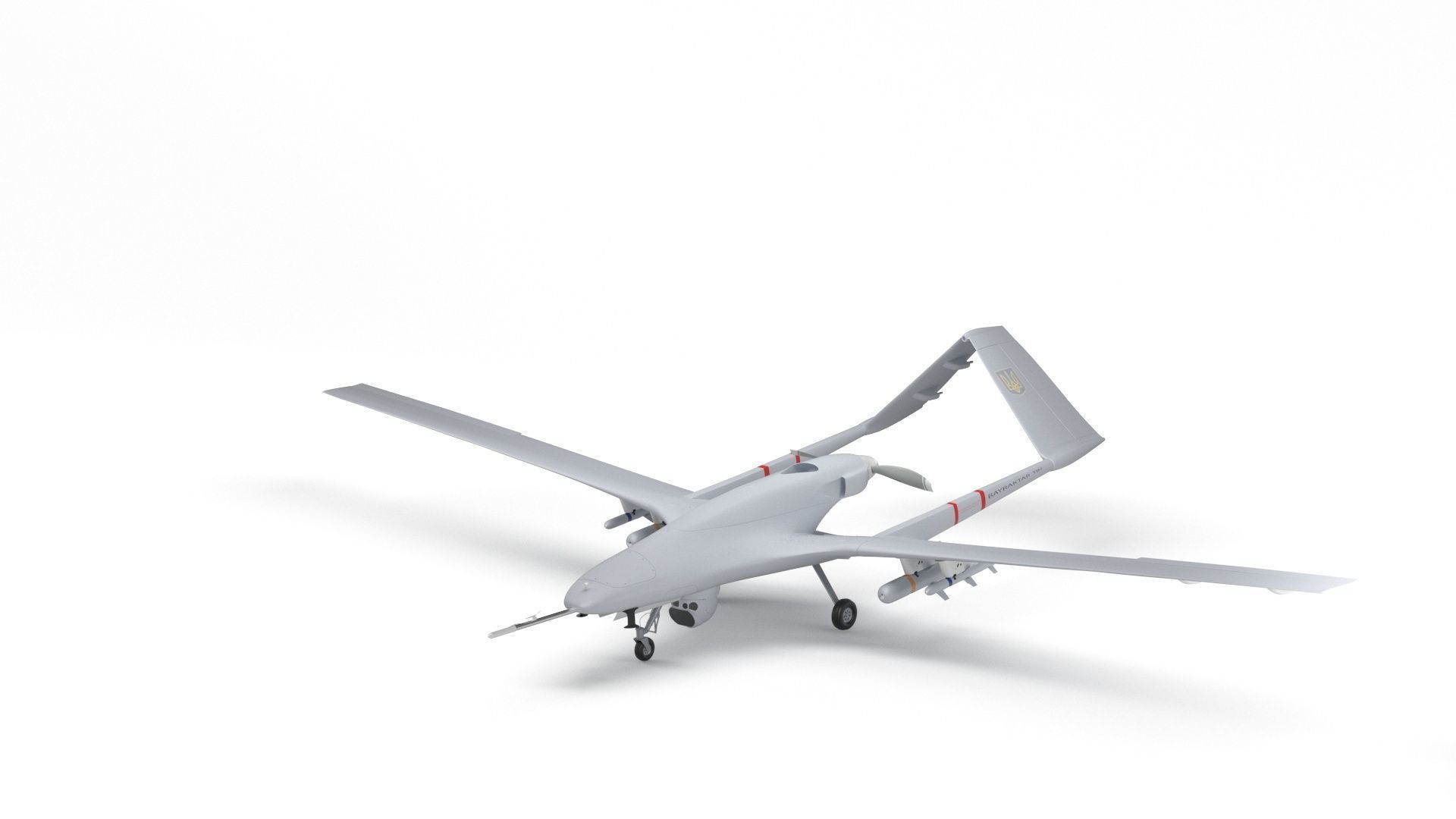 Bayraktar TB2 Ukraines Armed Forces Drone 3D model_39