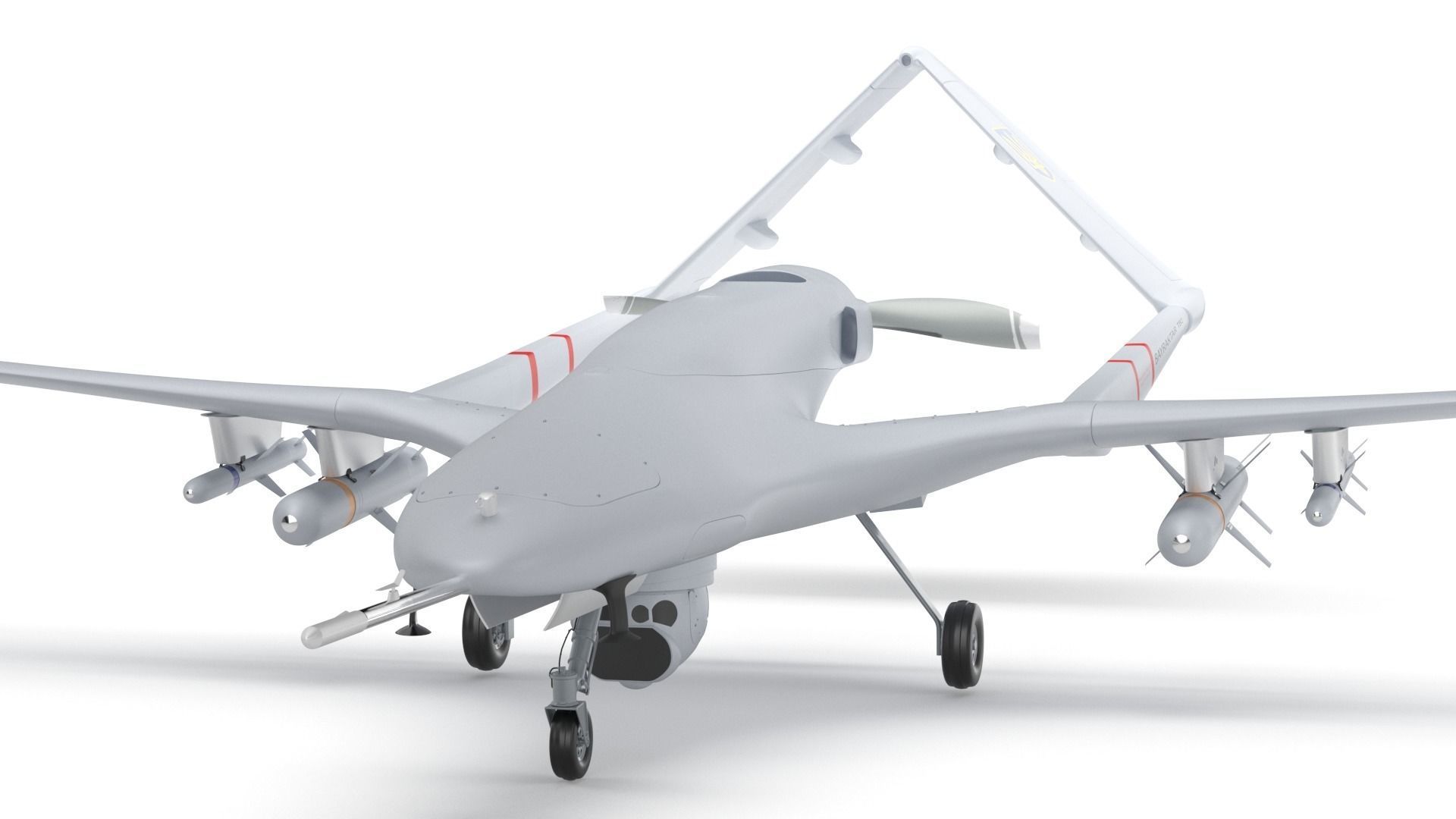 Bayraktar TB2 Ukraines Armed Forces Drone 3D model_2