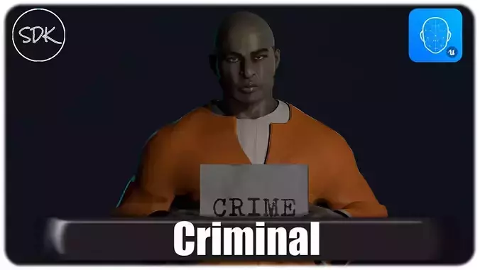 Criminal Modular Low-poly 3D model