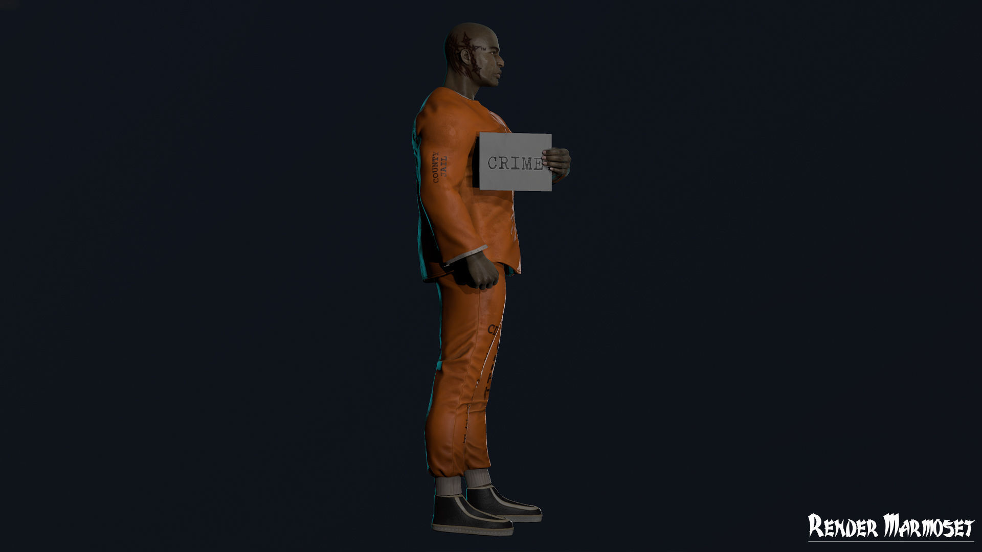 Criminal Modular Low-poly 3D model_17