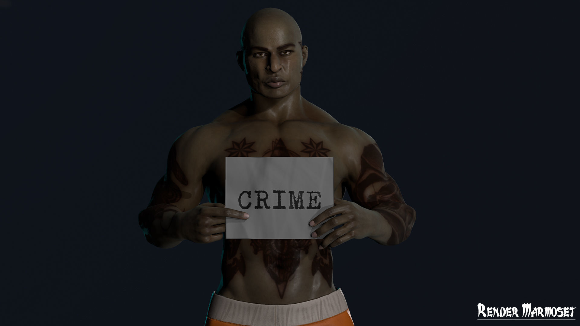 Criminal Modular Low-poly 3D model_11